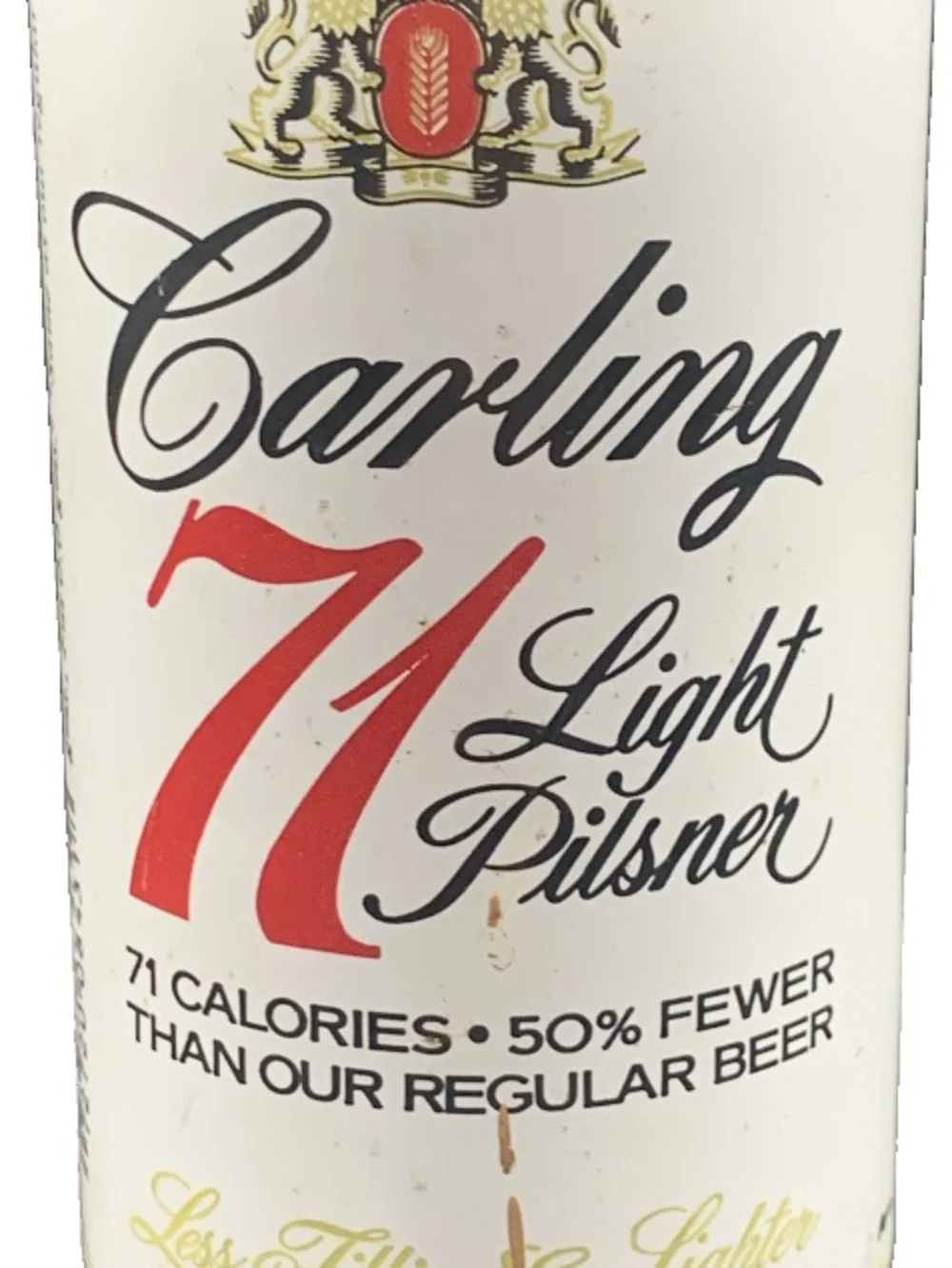 Vintage Beer Can Carling 71 Light Pilsner Beer Pull Tab Empty